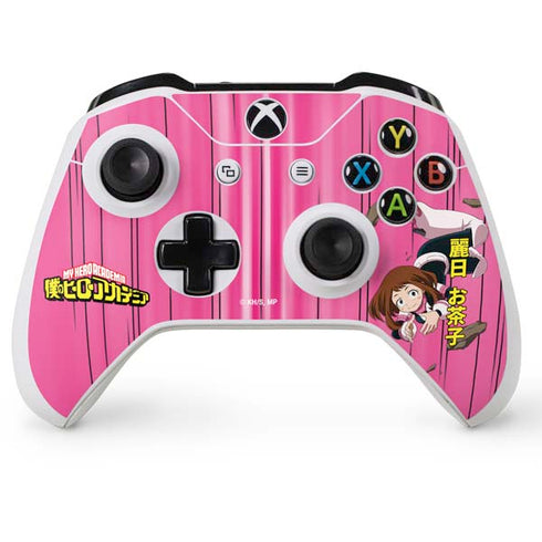 My Hero Academia Ochaco Uraraka Season 4 Xbox One S Console and Controller Bundle Skin