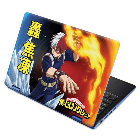 My Hero Academia Shoto Todoroki Season 4 Aspire R11 11.6in Skin