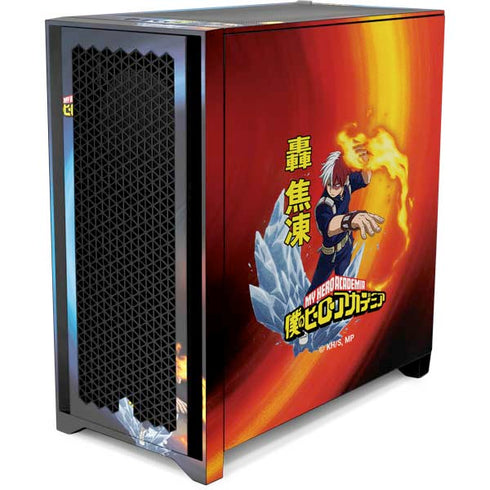 My Hero Academia Shoto Todoroki Season 4 Corsair 4000D Tempered Glass Mid-Tower ATX Case Skin