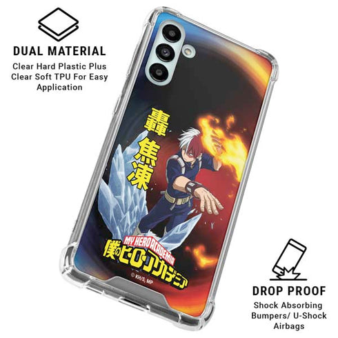 My Hero Academia Shoto Todoroki Season 4 Galaxy A13 5G Clear Case