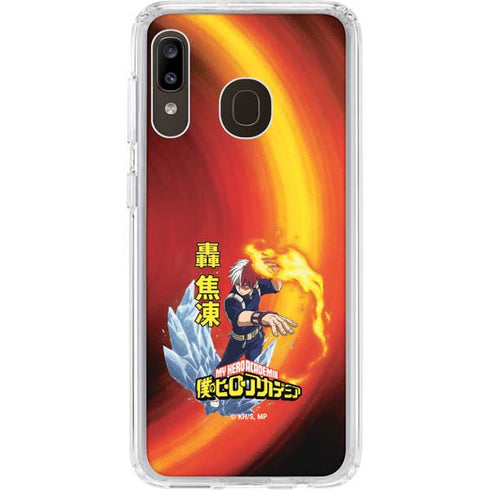 My Hero Academia Shoto Todoroki Season 4 Galaxy A20 Clear Case