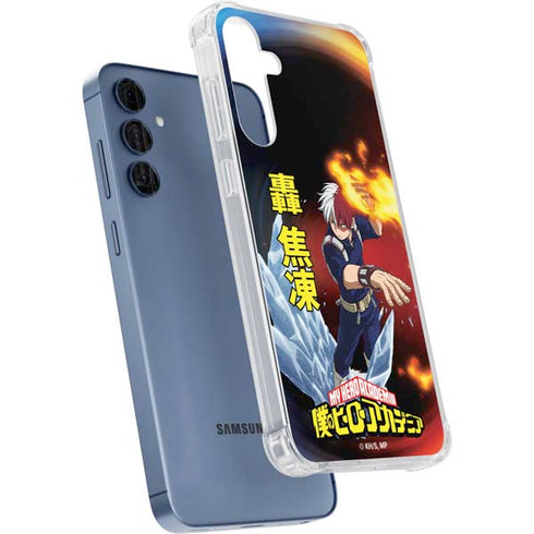 My Hero Academia Shoto Todoroki Season 4 Galaxy A55 5G Clear Case