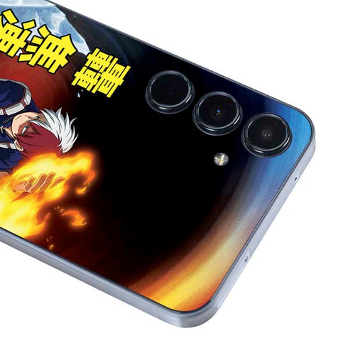 My Hero Academia Shoto Todoroki Season 4 Galaxy A55 5G Skin