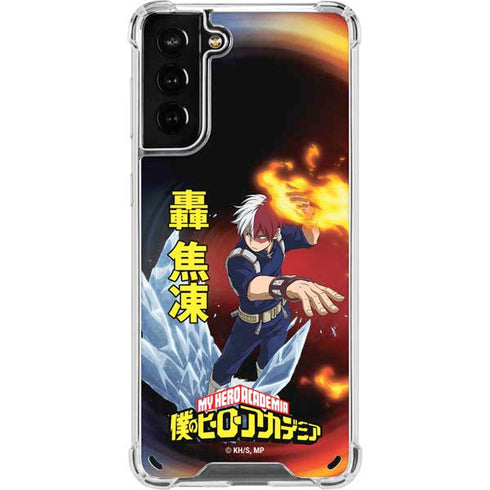 My Hero Academia Shoto Todoroki Season 4 Galaxy S21 Plus 5G Clear Case