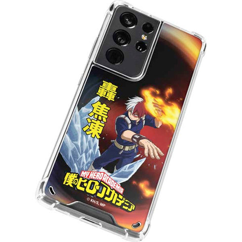 My Hero Academia Shoto Todoroki Season 4 Galaxy S21 Ultra 5G Clear Case