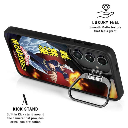 My Hero Academia Shoto Todoroki Season 4 Galaxy S25 Kickstand Case