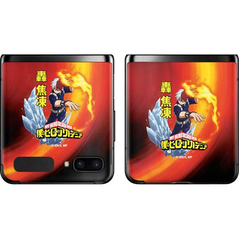 My Hero Academia Shoto Todoroki Season 4 Galaxy Z Flip Skin