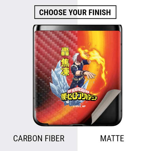 My Hero Academia Shoto Todoroki Season 4 Galaxy Z Flip Skin