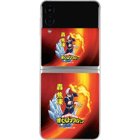 My Hero Academia Shoto Todoroki Season 4 Galaxy Z Flip3 5G Skin