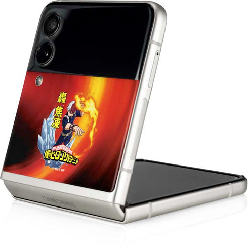 My Hero Academia Shoto Todoroki Season 4 Galaxy Z Flip3 5G Skin