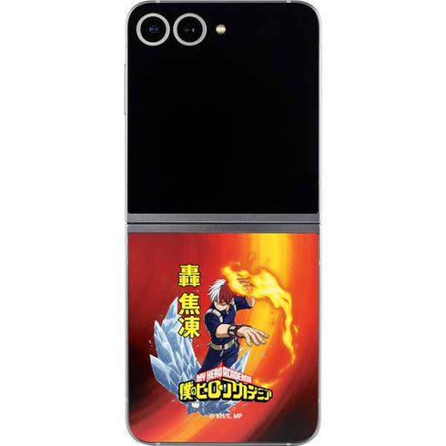 My Hero Academia Shoto Todoroki Season 4 Galaxy Z Flip6 Skin