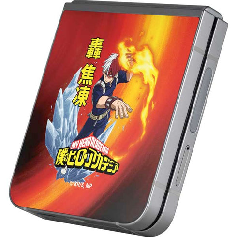 My Hero Academia Shoto Todoroki Season 4 Galaxy Z Flip6 Skin