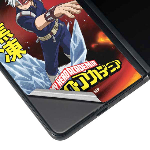 My Hero Academia Shoto Todoroki Season 4 Galaxy Z Fold3 5G Skin