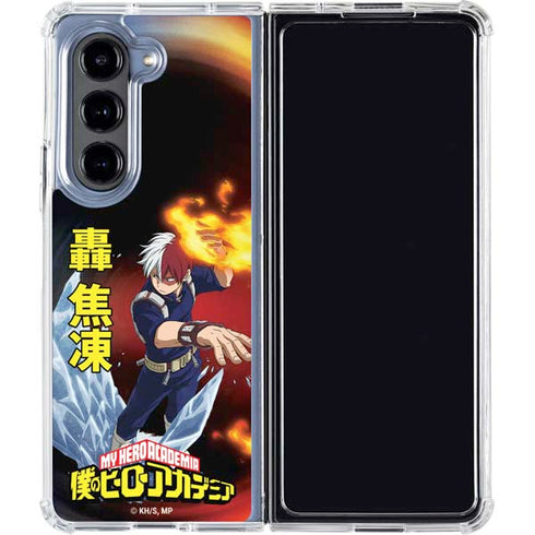 My Hero Academia Shoto Todoroki Season 4 Galaxy Z Fold5 5G Clear Case