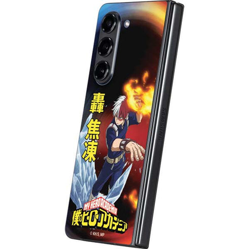 My Hero Academia Shoto Todoroki Season 4 Galaxy Z Fold5 5G Skin