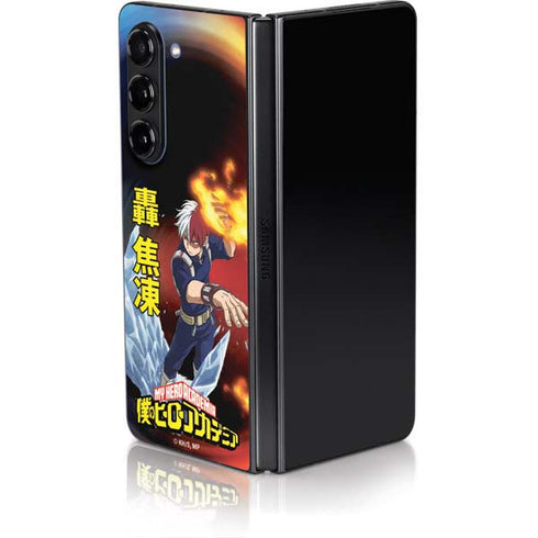 My Hero Academia Shoto Todoroki Season 4 Galaxy Z Fold5 5G Skin
