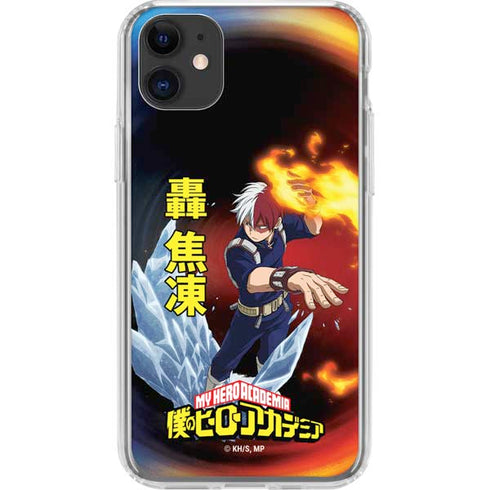 My Hero Academia Shoto Todoroki Season 4 iPhone 11 Clear Case