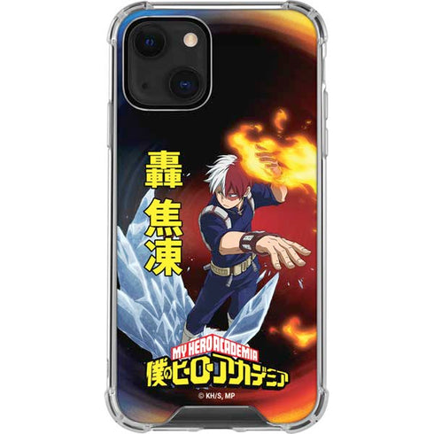 My Hero Academia Shoto Todoroki Season 4 iPhone 13 Mini Clear Case