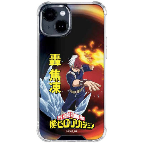 My Hero Academia Shoto Todoroki Season 4 iPhone 14 Plus Clear Case
