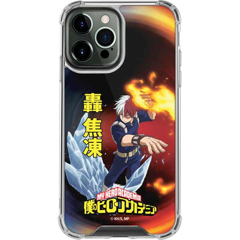 My Hero Academia Shoto Todoroki Season 4 iPhone 14 Pro Max Clear Case