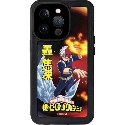 My Hero Academia Shoto Todoroki Season 4 iPhone 14 Pro Waterproof Case
