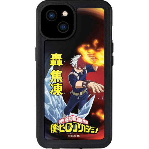 My Hero Academia Shoto Todoroki Season 4 iPhone 15 Plus Waterproof Case