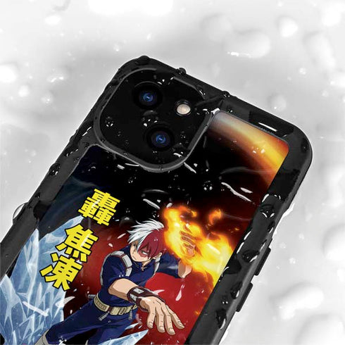 My Hero Academia Shoto Todoroki Season 4 iPhone 15 Plus Waterproof Case
