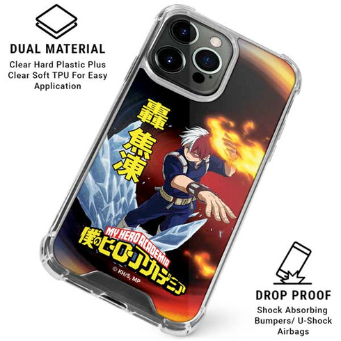 My Hero Academia Shoto Todoroki Season 4 iPhone 15 Pro Clear Case