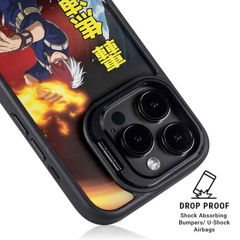 My Hero Academia Shoto Todoroki Season 4 iPhone 15 Pro Max Kickstand Case