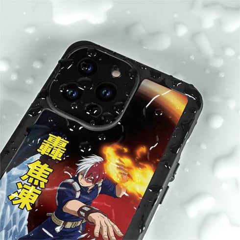 My Hero Academia Shoto Todoroki Season 4 iPhone 15 Pro Waterproof Case