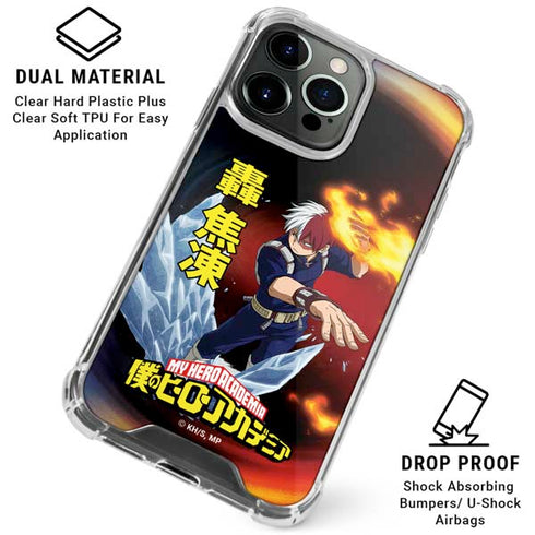 My Hero Academia Shoto Todoroki Season 4 iPhone 16 Pro Max Clear Case