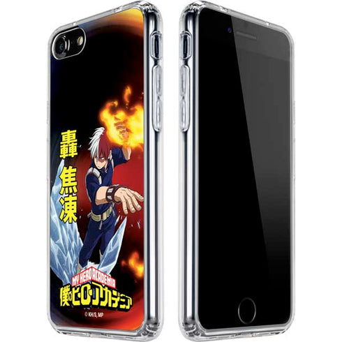My Hero Academia Shoto Todoroki Season 4 iPhone SE (2nd & 3rd Gen) Clear Case