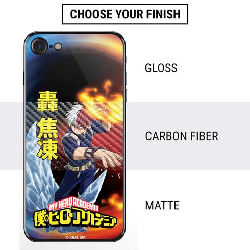 My Hero Academia Shoto Todoroki Season 4 iPhone SE (2nd & 3rd Gen) Skin