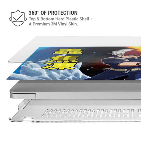 My Hero Academia Shoto Todoroki Season 4 MacBook Pro 16in (2021-25) Case plus Skin