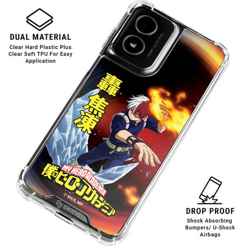 My Hero Academia Shoto Todoroki Season 4 Moto G Power 5G (2024) Clear Case