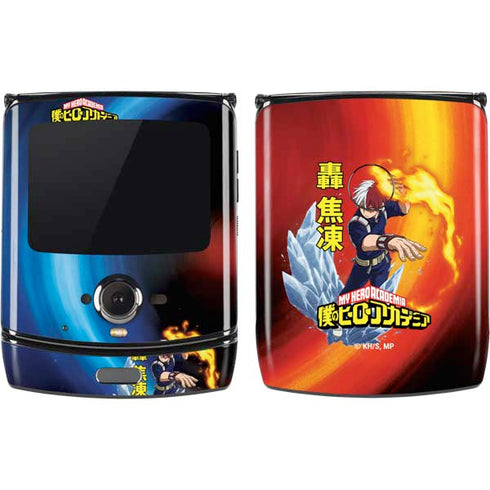 My Hero Academia Shoto Todoroki Season 4 Motorola RAZR Skin