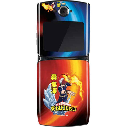 My Hero Academia Shoto Todoroki Season 4 Motorola RAZR Skin