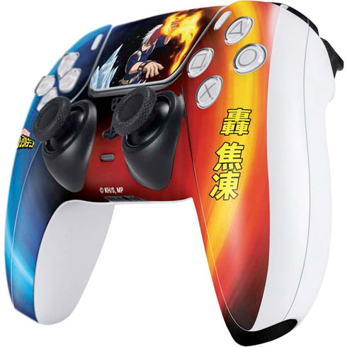 My Hero Academia Shoto Todoroki Season 4 PS5 Controller Skin