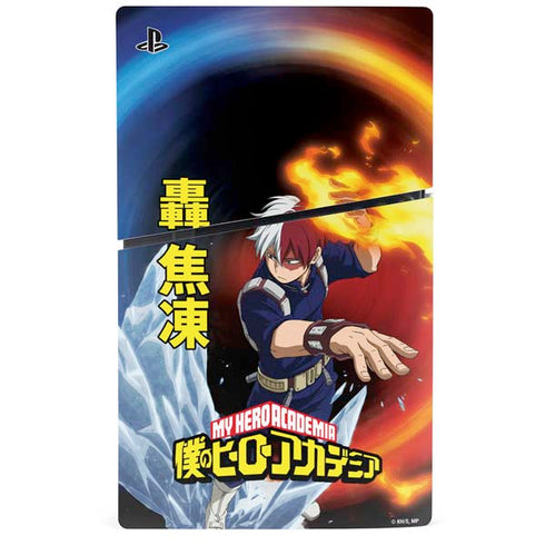 My Hero Academia Shoto Todoroki Season 4 PS5 Slim Digital Edition Bundle Skin