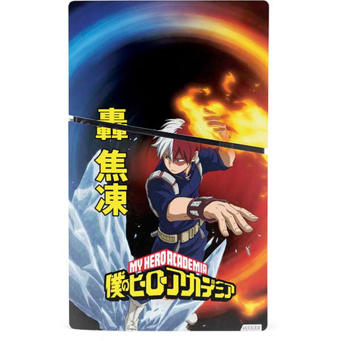 My Hero Academia Shoto Todoroki Season 4 PS5 Slim Digital Edition Console Skin