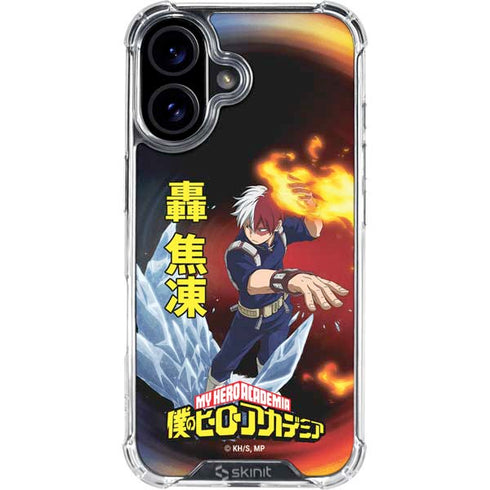 My Hero Academia Shoto Todoroki Season 4 iPhone 16 Plus Clear Case