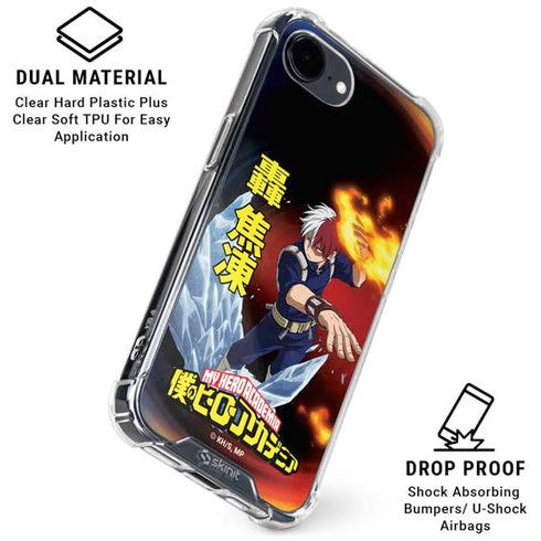 My Hero Academia Shoto Todoroki Season 4 iPhone 16e Clear Case