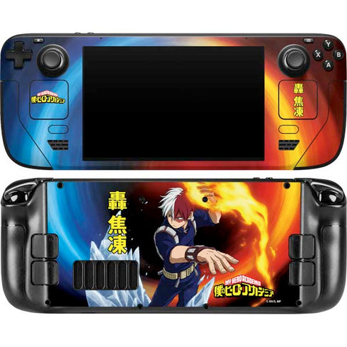 My Hero Academia Shoto Todoroki Season 4 Steam Deck Handheld Gaming Computer OLED Skin
