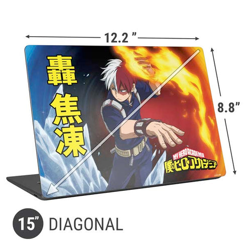 My Hero Academia Shoto Todoroki Season 4 Universal Laptop 15in (12.2 x 8.8in) Skin