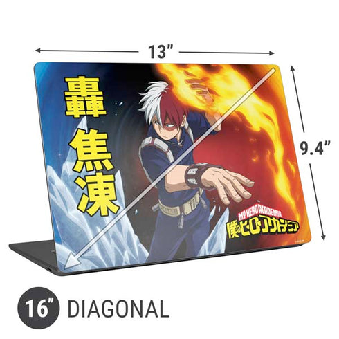 My Hero Academia Shoto Todoroki Season 4 Universal Laptop 16in (13 x 9.4in) Skin