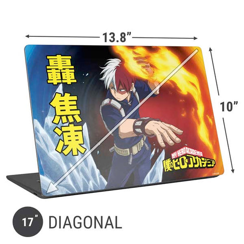 My Hero Academia Shoto Todoroki Season 4 Universal Laptop 17in (13.8 x 10in) Skin