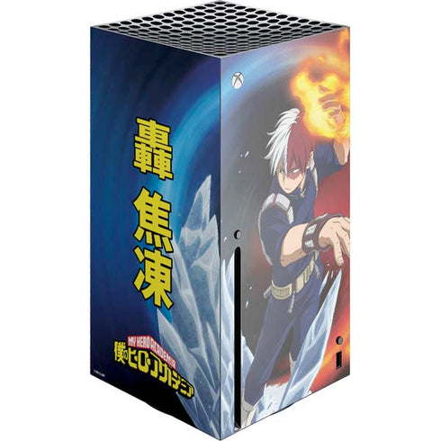 My Hero Academia Shoto Todoroki Season 4 Xbox Series X Console Skin