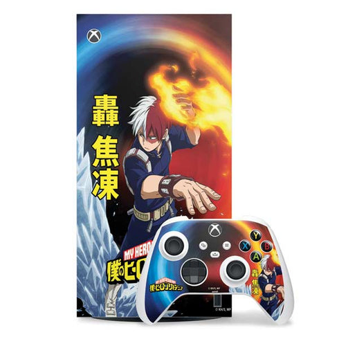 My Hero Academia Shoto Todoroki Season 4 XBox Series X Digital Edition Bundle Skin
