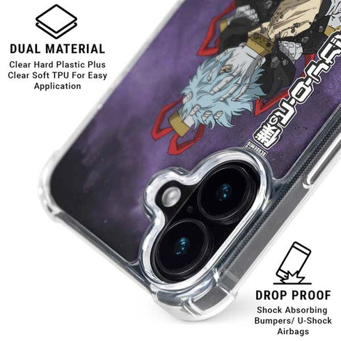 My Hero Academia Tomura Shigaraki Season 5 iPhone 16 Clear Case