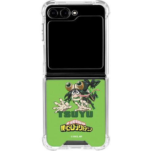 My Hero Academia Tsuyu Season 5 Galaxy Z Flip6 Clear Case